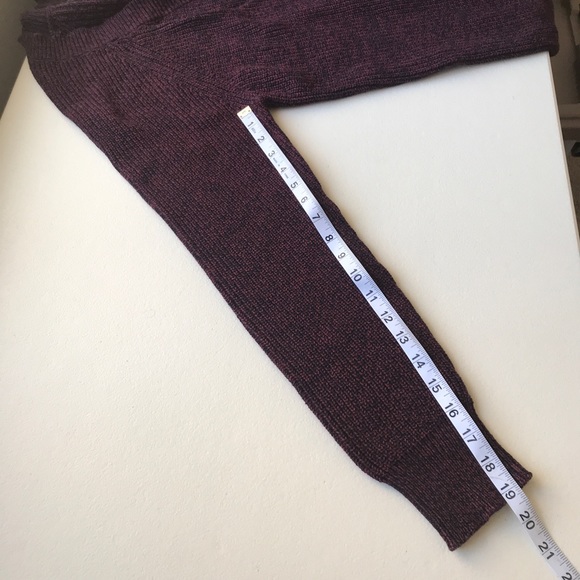 SOLD! BCBGMAXAZRIA V-Neck Burgundy Sweater, Size L - Picture 7 of 8